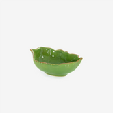 Bowl em cerâmica Botanic folha lilac verde 19x12 cm
