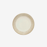 Prato para sobremesa em cerâmica Reative creme 20 cm