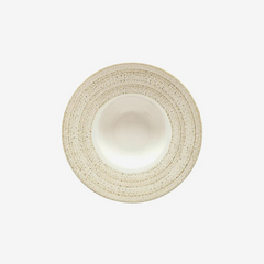 Prato para massa em cerâmica Reative creme 28 cm