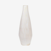 Vaso em fibra de vidro Alba off white 26x74 cm