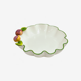 Saladeira em porcelana Romã off white 31 cm