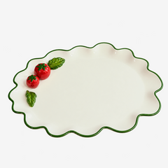 Bandeja oval em porcelana Tomates pomodoro 30 cm