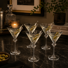 Jogo de taças para martini em vidro Diamante 415 ml 6 peças