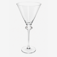 Jogo de taças para martini em vidro Diamante 415 ml 6 peças