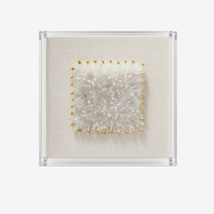 Quadro em acrílico Quartzo branco 40x06 cm