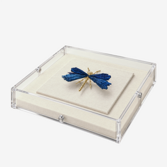 Quadro em acrílico Libélula azul 30x06 cm