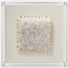 Quadro em acrílico Quartzo branco 80x80 cm