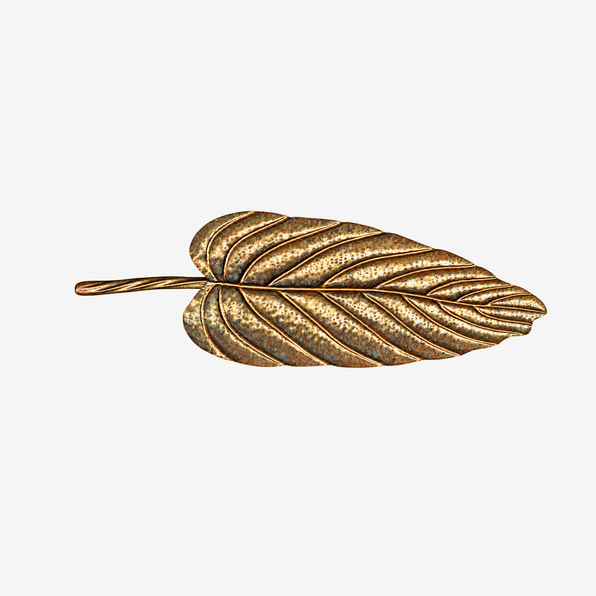 Centro de mesa de metal folha bronze IIII 91x25 cm