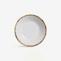 Prato fundo em cerâmica Tropical branco 24 cm.