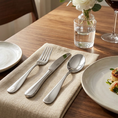 Jogo de talheres para jantar em inox Breeze 48 peças