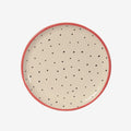 Prato raso em cerâmica Pitaya off white 23 cm