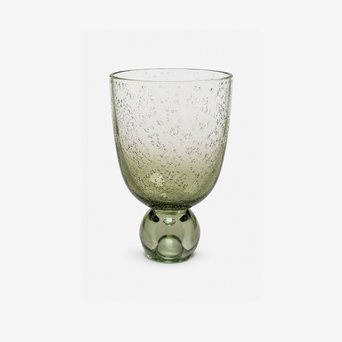 Taça em acrílico Bubble degradê verde 360 ml