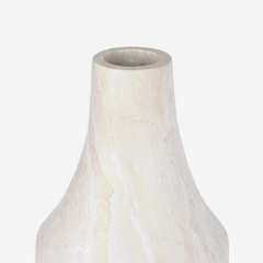 Vaso em fibra de vidro Alba off white 24x55 cm
