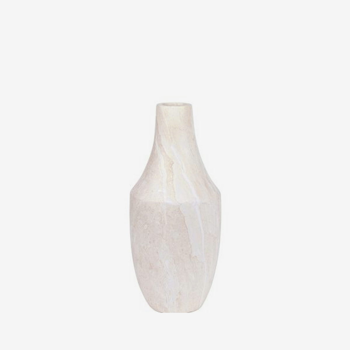 Vaso em fibra de vidro Alba off white 24x55 cm