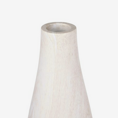 Vaso em fibra de vidro Alba off white 26x74 cm