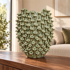 Vaso em cerâmica Botânico verde 32x23 cm