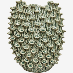 Vaso em cerâmica Botânico verde 32x22 cm