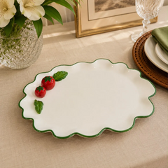 Bandeja oval em porcelana Tomates pomodoro 30 cm