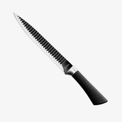 Faca para cozinha em inox Shark preta 8"