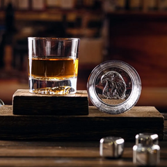 Jogo de copos para whisky em cristal ecológico Animais 4 peças 300 ml
