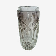 Vaso de murano Barcelona quartzo fumê 19x38 cm 