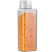 Pote hermetico com dispenser branco 1,5 litros. 