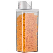 Pote hermetico com dispenser branco 1,3 litros. 