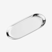 Bandeja em inox Linea prata 30x13 cm 