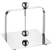 Porta guardanapo em inox luxo Prata 17X18 cm 
