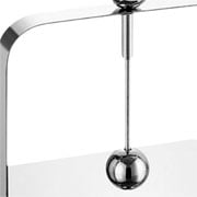 Porta guardanapo em inox luxo Prata 17X18 cm 