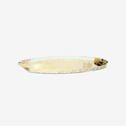 Bandeja espelhada em inox Luxo dourada 71x31 cm 