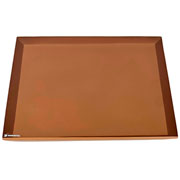 Bandeja de resina Quadratta ouro 24 cm 