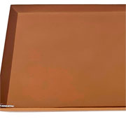 Bandeja de resina Quadratta ouro 24 cm 