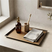 Bandeja de resina quadratta honey 24 cm 