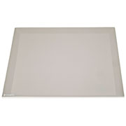 Bandeja de resina Quadratta cristal linho 24 cm 