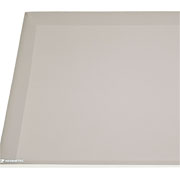 Bandeja de resina Quadratta cristal linho 24 cm 