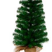 Árvore de natal base em juta 90 cm 