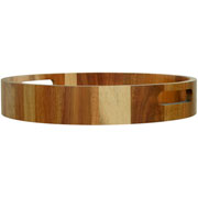Bandeja de madeira acacia redonda 05x32 cm 