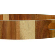 Bandeja de madeira acacia redonda 05x32 cm 