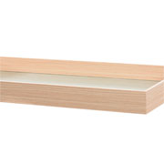 Bandeja em MDF textura marmorizada bege 60x30 cm 