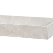 Bandeja em MDF textura marmorizada off white 35x15 cm 