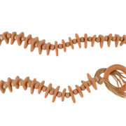 Colar de cerâmica decorativo Argolas II terracota 2,15 metros 
