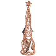 Árvore de natal espelhada dourado 43 cm 