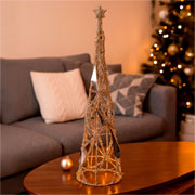Árvore de natal espelhada dourada 62 cm. 