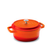 Caçarola de alumínio com revestimento Cerâmico Hércules Laranja 2,4 Litros 