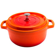 Caçarola de alumínio Hércules com revestimento cerâmico Laranja 4,3 litros 