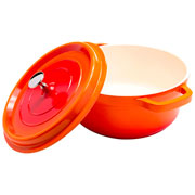 Caçarola de alumínio Hércules com revestimento cerâmico Laranja 4,3 litros 