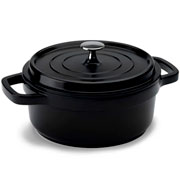 Caçarola de alumínio Hércules com revestimento cerâmico preta 2,4 litros 