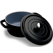 Caçarola de alumínio Hércules com revestimento cerâmico preta 2,4 litros 