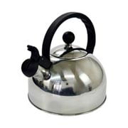 Chaleira de inox Apito Fixo Hercules prata 1,75 litros 